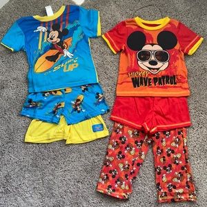 2 Mickey Mouse Summer Pjs